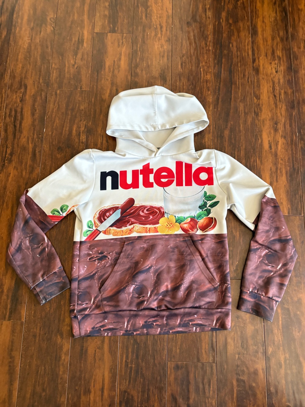 Retro Style NUTELLA Nut Chocolate Spread Youth Hoodie